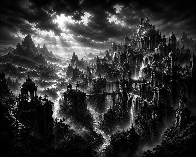 La Cité Suspendue | Paysages | DarkCollectionStudio