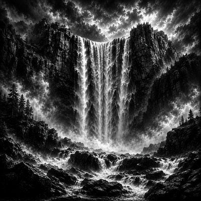 La Grande Cascade | Paysages | DarkCollectionStudio — aperçu à l'échelle
