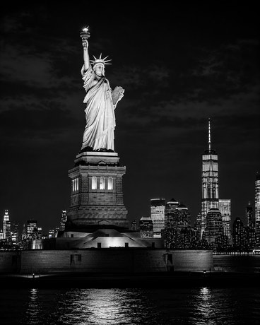 La Statue de la Liberté — gravé au laser sur céramique