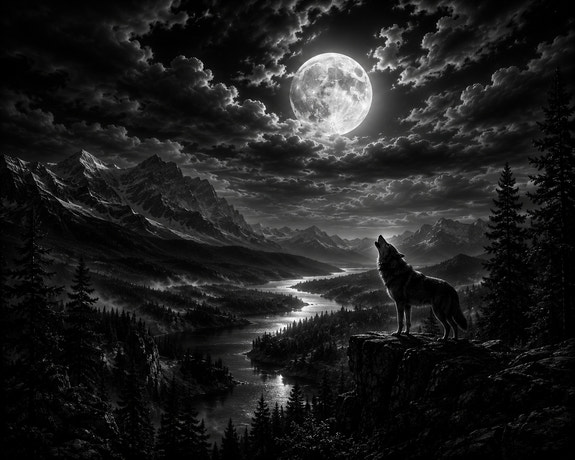 La Vallée des Loups — gravé au laser sur céramique