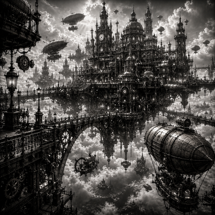 La Ville Suspendue | Steampunk | DarkCollectionStudio