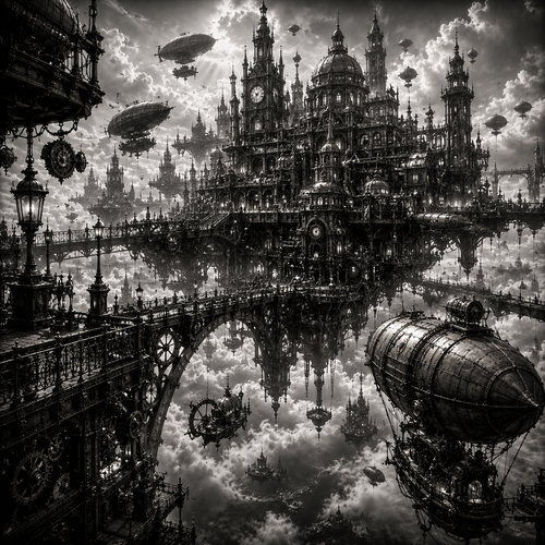 La Ville Suspendue | Steampunk | DarkCollectionStudio