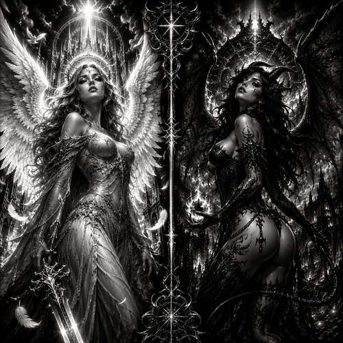 Le Bien et le Mal | Anges et Démons | DarkCollectionStudio