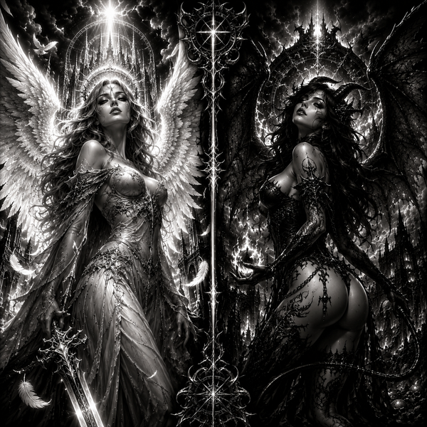Le Bien et le Mal | Anges et Démons | DarkCollectionStudio