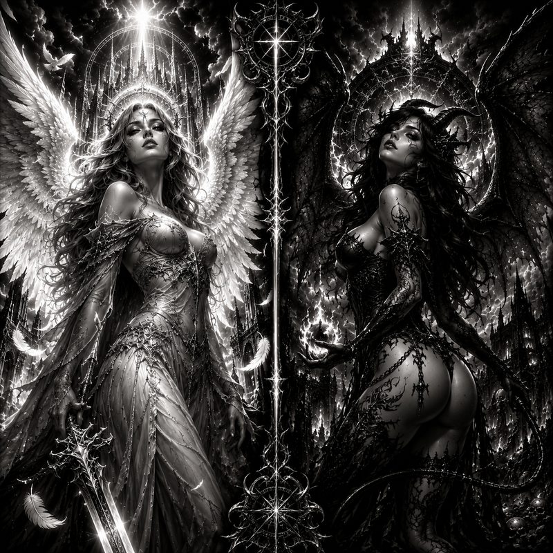 Le Bien et le Mal | Anges et Démons | DarkCollectionStudio