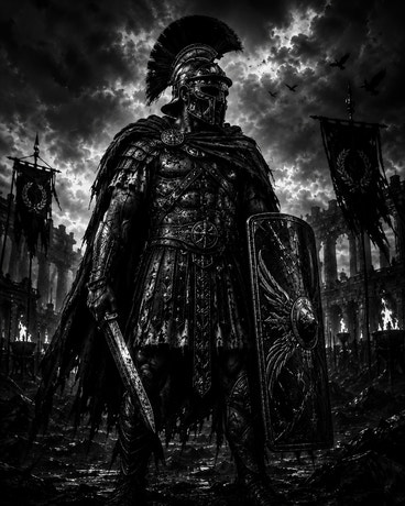 Le Centurion — gravé au laser sur céramique