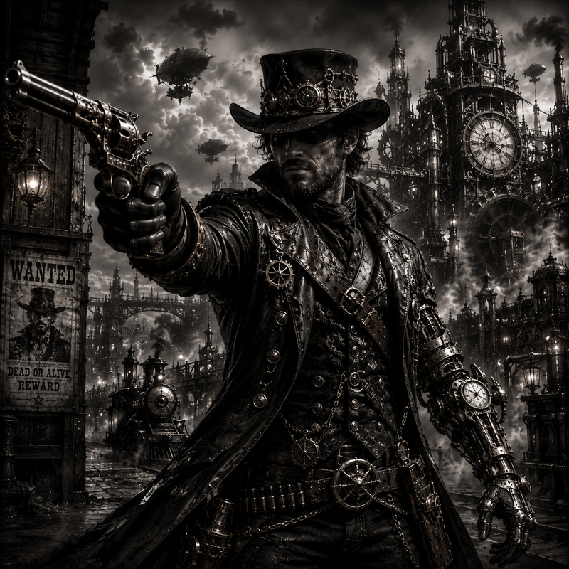 Le Chasseur du Temps | Steampunk | DarkCollectionStudio