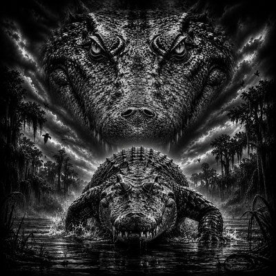 Le Crocodile | Animaux | DarkCollectionStudio — aperçu à l'échelle