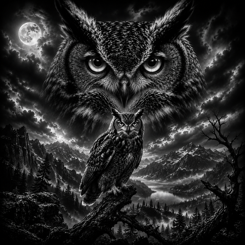 Le Hibou | Animaux | DarkCollectionStudio