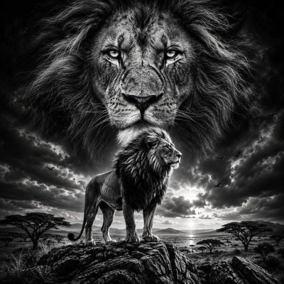 Le Lion | Animaux | DarkCollectionStudio — aperçu à l'échelle