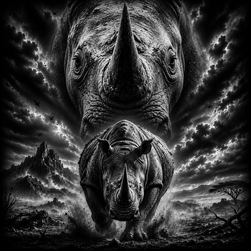 Le Rhinocéros | Animaux | DarkCollectionStudio