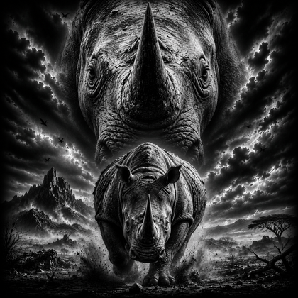 Le Rhinocéros | Animaux | DarkCollectionStudio
