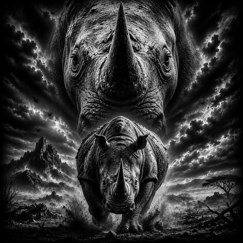Le Rhinocéros | Animaux | DarkCollectionStudio