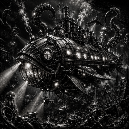 Le Sous-Marin Léviathan | Steampunk | DarkCollectionStudio