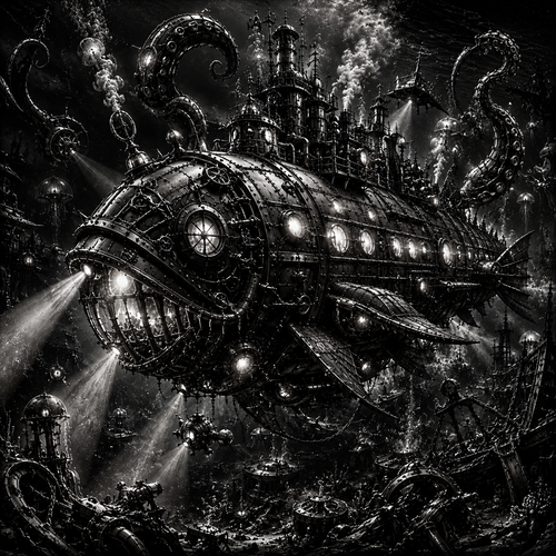 Le Sous-Marin Léviathan | Steampunk | DarkCollectionStudio