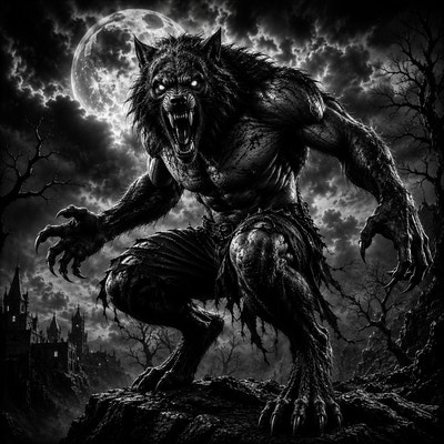 Loup-Garou | Créatures | DarkCollectionStudio — aperçu à l'échelle