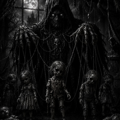 Marionnettiste Maudit | Dark Fantasy | DarkCollectionStudio — aperçu à l'échelle