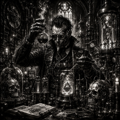 Le Médecin Chimiste | Steampunk | DarkCollectionStudio — aperçu à l'échelle