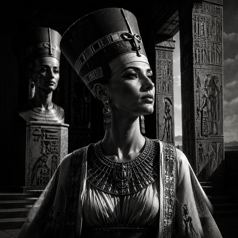 Néfertiti | Conquérants | DarkCollectionStudio — rendu gravé