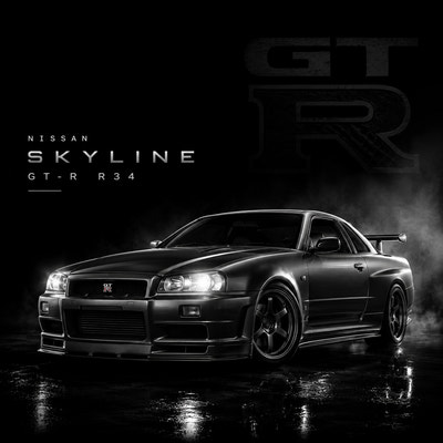 Nissan Skyline R34 | Légendes Mécaniques | DarkCollectionStudio — aperçu à l'échelle