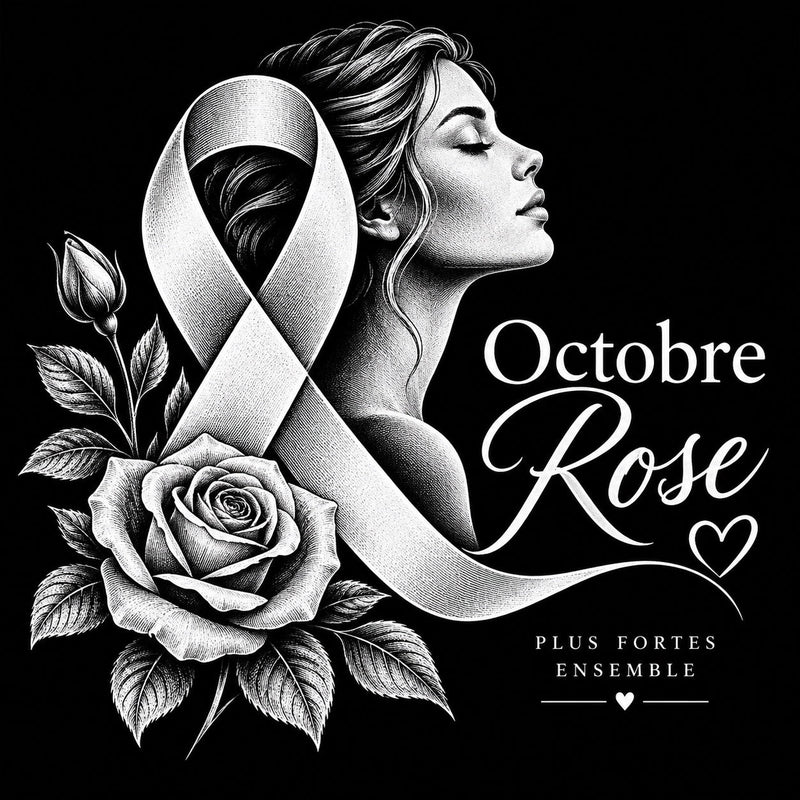 Plus Fortes Ensemble | Octobre Rose | DarkCollectionStudio — rendu gravé