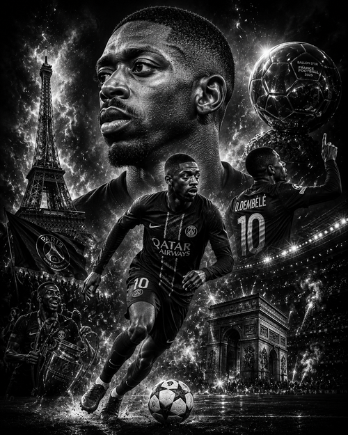 Ousmane Dembélé | Célébrités | DarkCollectionStudio