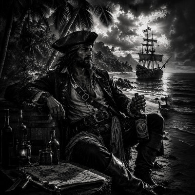 Pirate des Caraïbes | Pirates | DarkCollectionStudio — aperçu à l'échelle