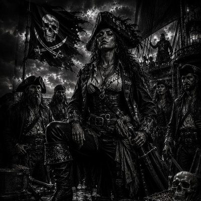 La Reine Pirate | Pirates | DarkCollectionStudio — aperçu à l'échelle