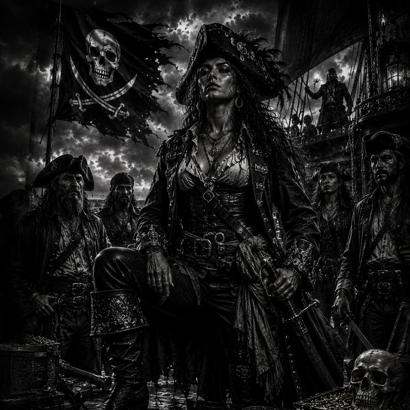 La Reine Pirate | Pirates | DarkCollectionStudio — rendu gravé