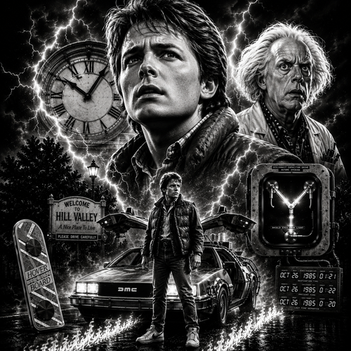 Doc & Marty | Retour vers le Futur | DarkCollectionStudio