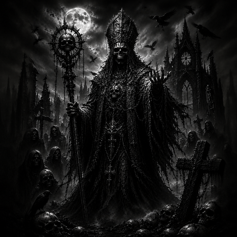 Roi Liche | Dark Fantasy | DarkCollectionStudio — rendu gravé