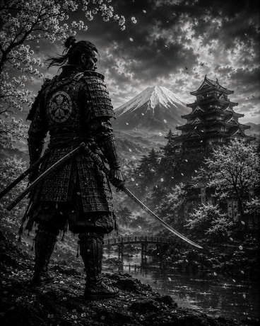 Ronin — gravé au laser sur céramique