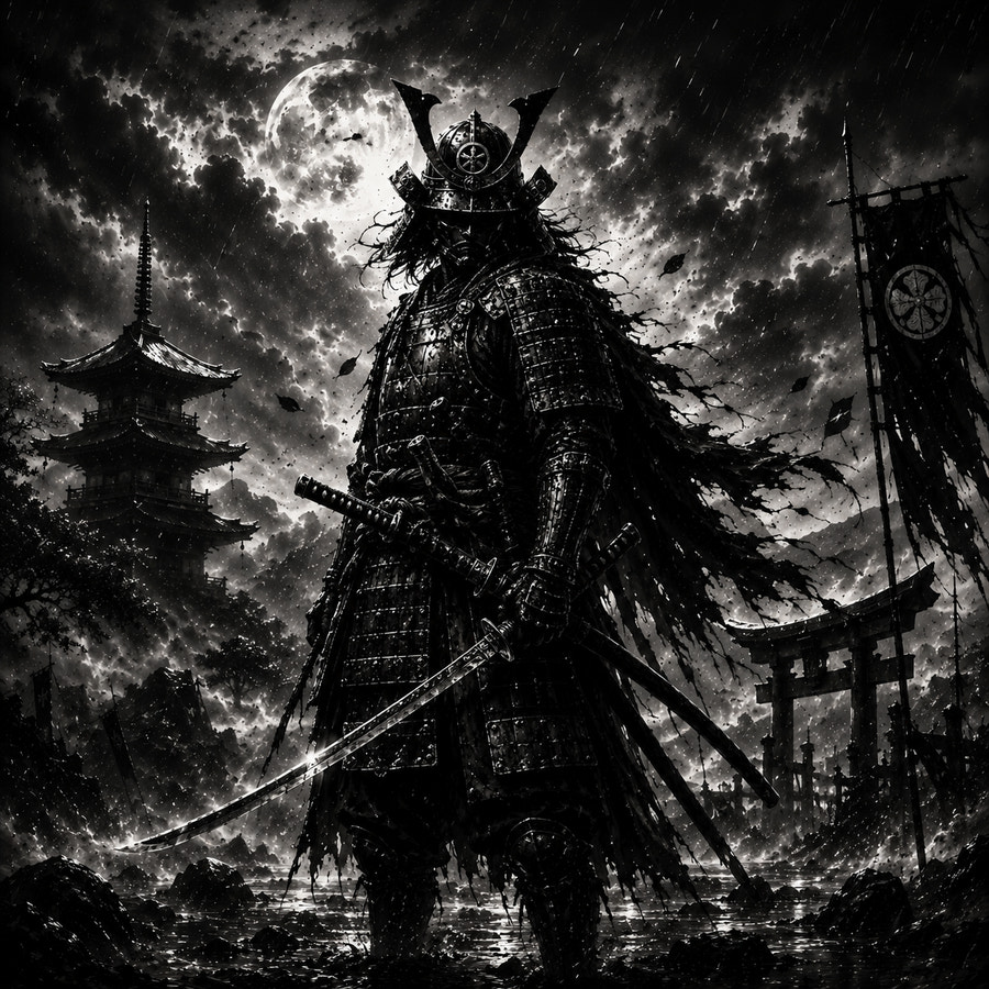 Samourai en Armure carre