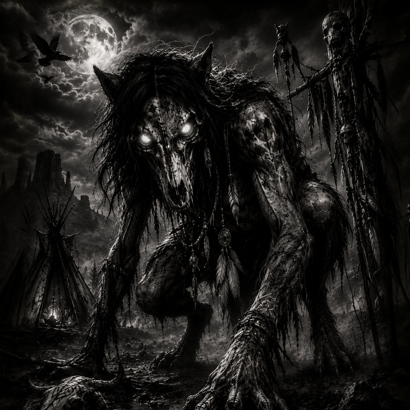 Skinwalker | Dark Fantasy | DarkCollectionStudio — rendu gravé