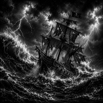 La Tempête Noire | Pirates | DarkCollectionStudio — aperçu à l'échelle