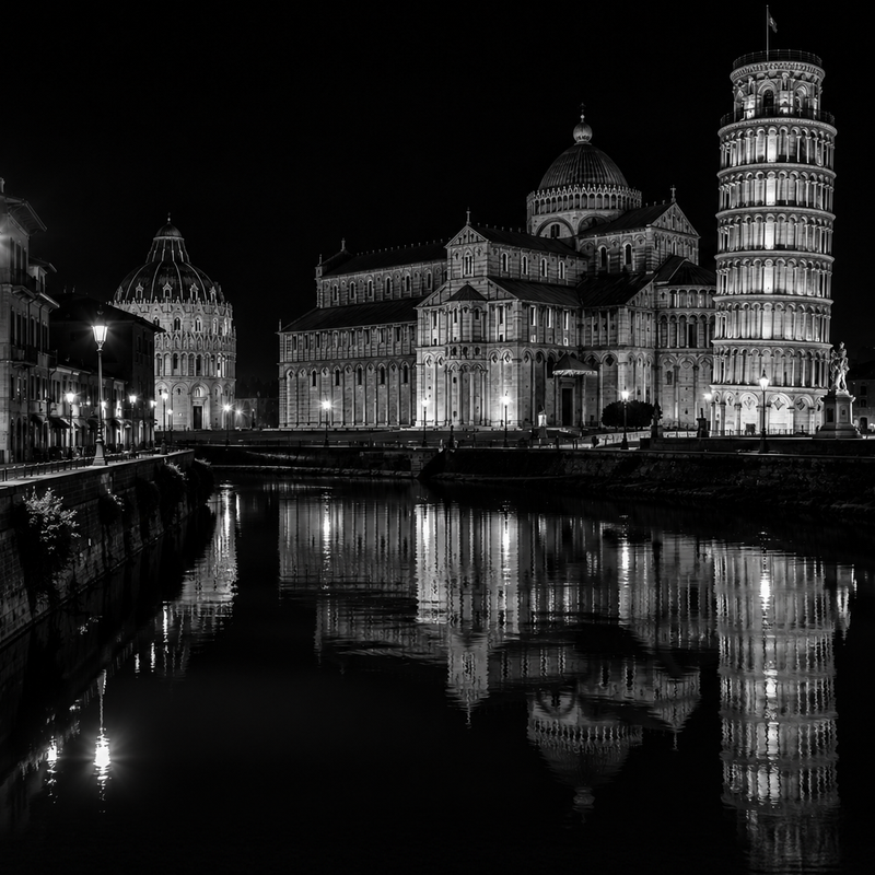La Tour de Pise | Paysages | DarkCollectionStudio — rendu gravé