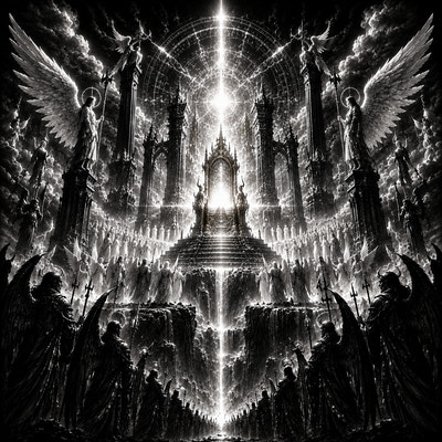 Le Trône Divin | Anges et Démons | DarkCollectionStudio — aperçu à l'échelle