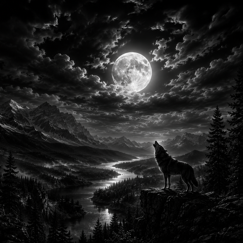 La Vallée des Loups | Paysages | DarkCollectionStudio — rendu gravé