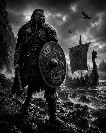 Viking au Drakkar | Guerriers | DarkCollectionStudio