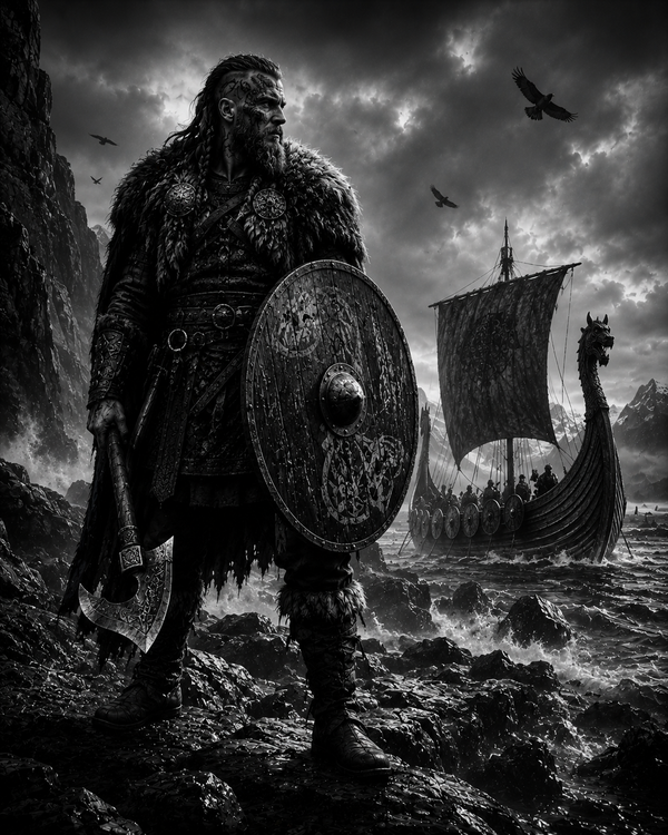 Viking au Drakkar | Guerriers | DarkCollectionStudio