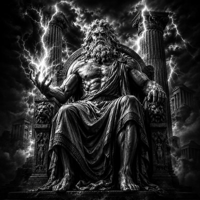 Zeus | Mythologie | DarkCollectionStudio — aperçu à l'échelle